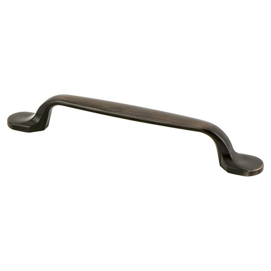 6.88" Traditional Flat Pull in Verona Bronze from Village Collection