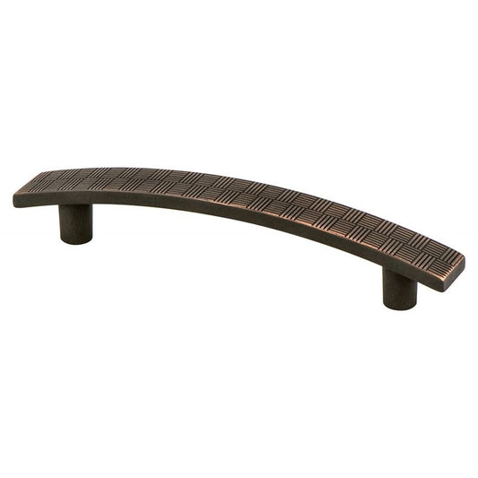 5" Transitional Modern Rectangular Pull in Verona Bronze from Virtuoso Collection