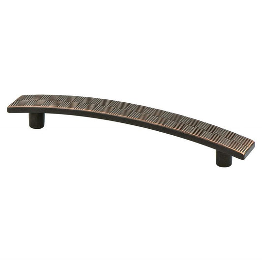 6.38" Transitional Modern Rectangular Pull in Verona Bronze from Virtuoso Collection