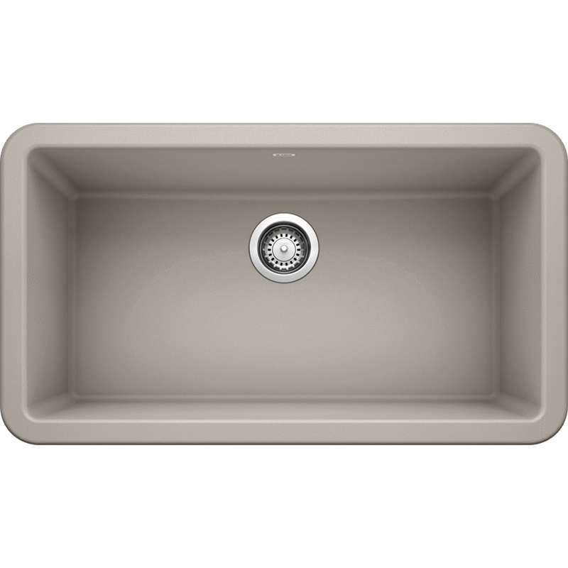 Ikon 32.31' Granite Single-Basin Farmhouse Apron Kitchen Sink in Concrete Grey (32.31' x 18.31' x 9.25')