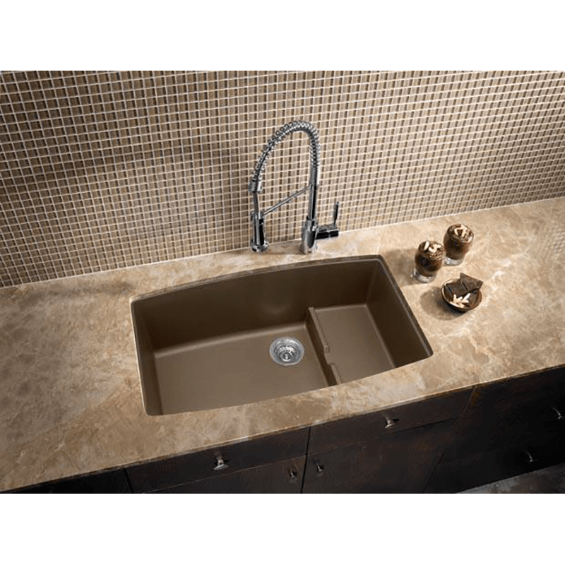 Performa 32' Granite Double-Basin Undermount Kitchen Sink in Anthracite (32' x 19.5' x 10')