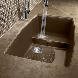 Performa 32' Granite Double-Basin Undermount Kitchen Sink in Anthracite (32' x 19.5' x 10')