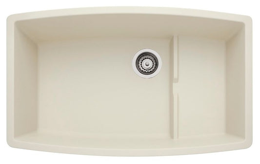 Performa 32" Granite Single-Basin Undermount Kitchen Sink in Biscuit (32" x 19.5" x 10")