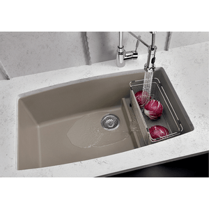 Performa 32' Granite Double-Basin Undermount Kitchen Sink in Metallic Grey (32' x 19.5' x 10')