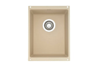 Precis 13.75' Granite Single-Basin Undermount Kitchen Sink in Biscotti (13.75' x 18.13' x 7.5')