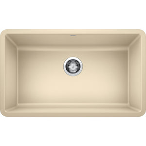 Precis 30' Granite Single-Basin Undermount Kitchen Sink in Biscotti (30' x 18' x 9.5')