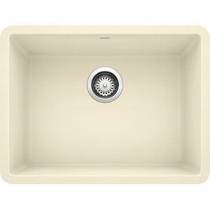 Precis 23.5' Granite Single Basin Kitchen Sink in Biscuit