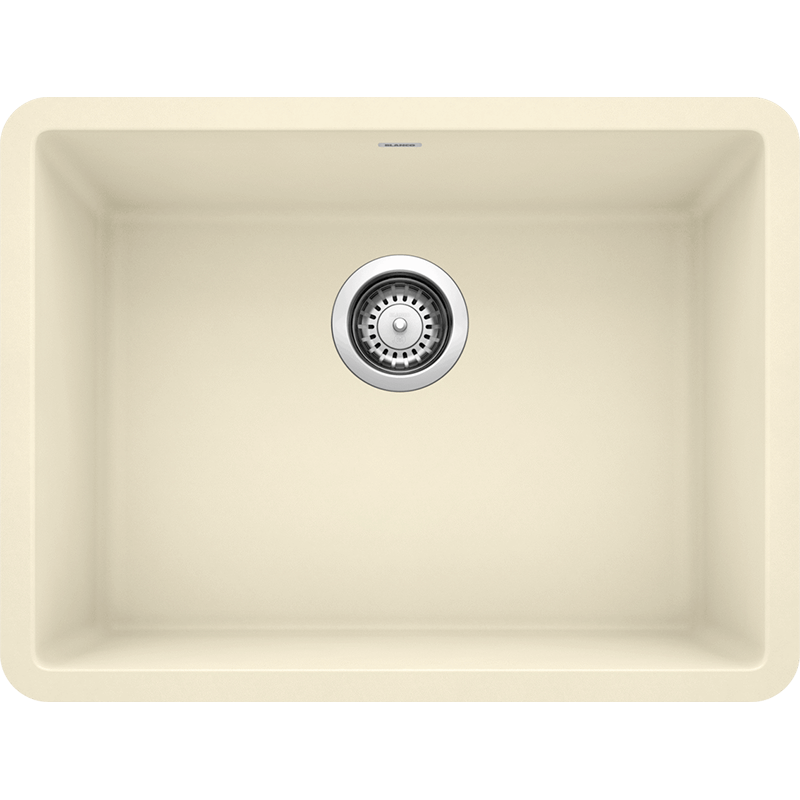 Precis 23.5' Granite Single Basin Kitchen Sink in Biscuit