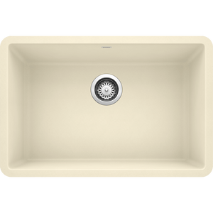 Precis 26.5' Granite Single-Basin Undermount Kitchen Sink in Biscuit (26.5' x 17.75' x 8.75')