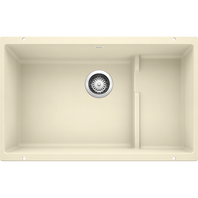 Precis 27.5' Granite Double-Basin Undermount Kitchen Sink in Biscuit (27.5' x 18.13' x 7.88')