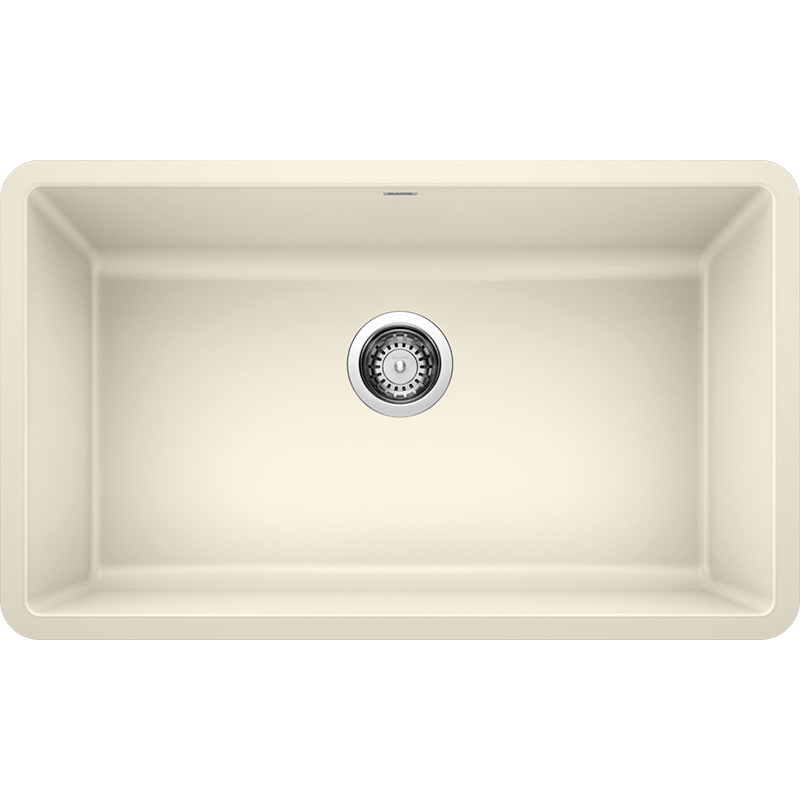 Precis 30' Granite Single-Basin Undermount Kitchen Sink in Biscuit (30' x 18' x 9.5')