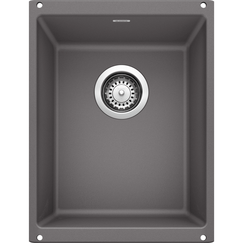 Precis 13.75' Granite Single-Basin Undermount Kitchen Sink in Cinder (13.75' x 18' x 7.5')