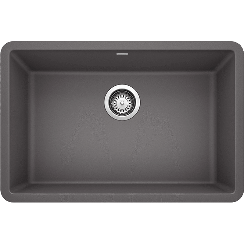Precis 26.5' Granite Single-Basin Undermount Kitchen Sink in Cinder (26.5' x 17.75' x 8.75')