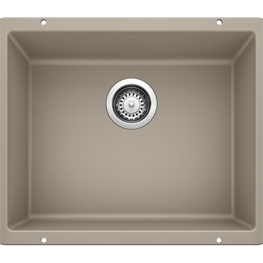 Precis 20.75" Granite Single-Basin Undermount Kitchen Sink in Truffle (20.75" x 18" x 7.5")
