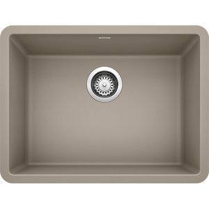 Precis 23.5' Granite Single Basin Kitchen Sink in Truffle