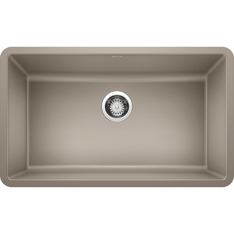 Precis 30' Granite Single-Basin Undermount Kitchen Sink in Truffle (30' x 18' x 9.5')