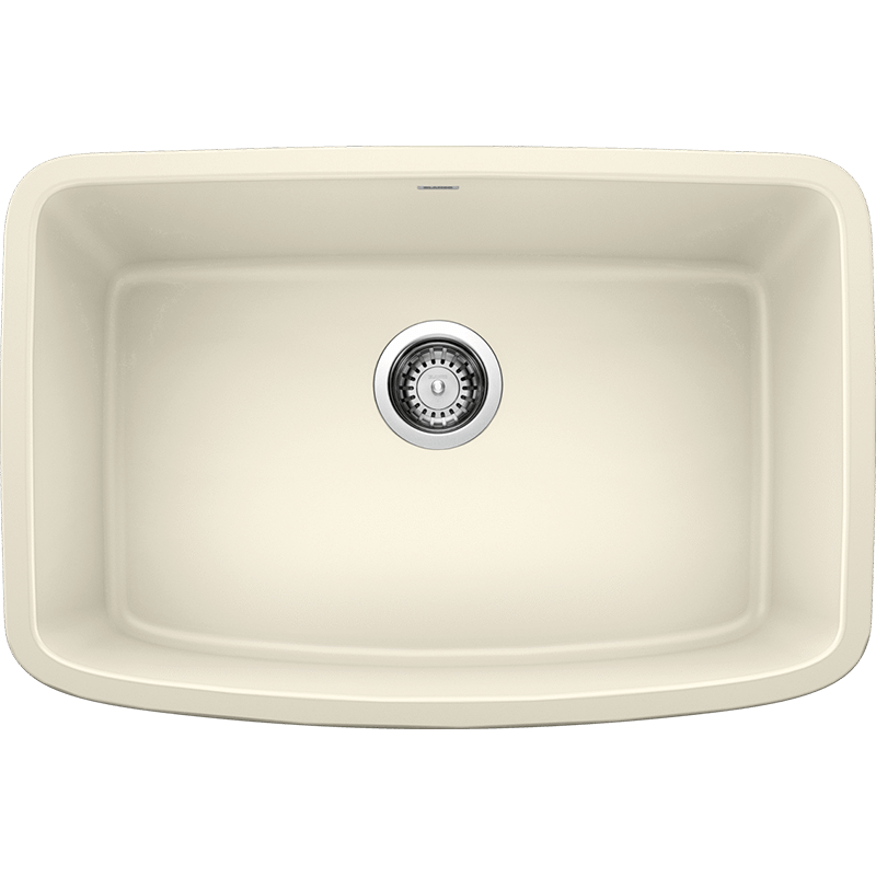 Valea 27' Granite Single-Basin Undermount Kitchen Sink in Biscuit (27' x 18' x 9.5')