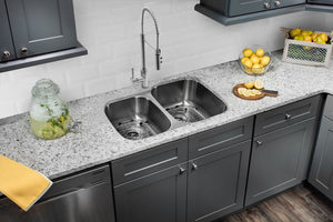 32' 18G 40/60 Kitchen Sink and Industrial Faucet