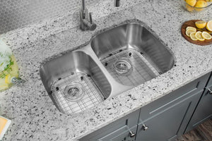 32' 18G 40/60 Kitchen Sink and Industrial Faucet