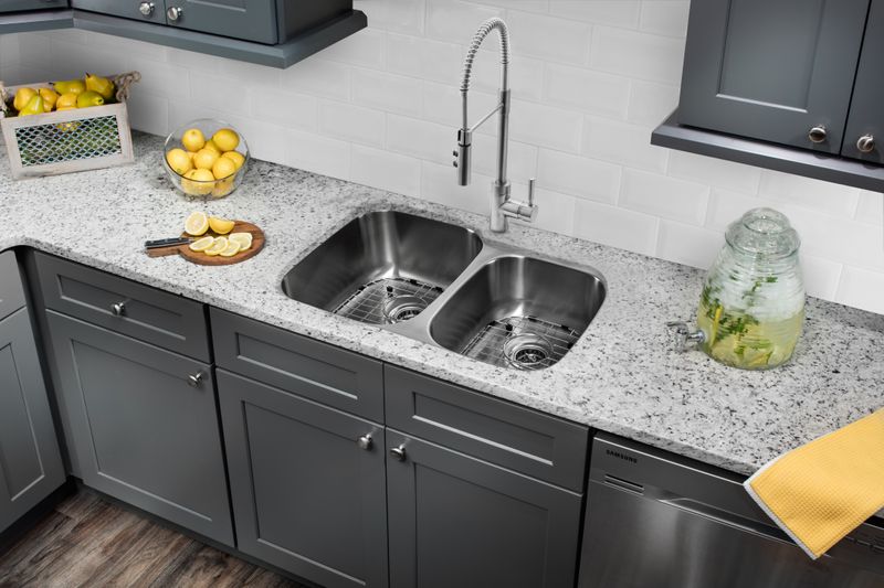 32' 18G 60/40 Kitchen Sink and Industrial Faucet