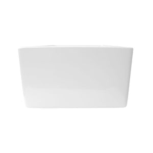 29.75' Fireclay Single-Basin Farmhouse Apron Kitchen Sink in Gloss White (29.75' x 18' x 10')