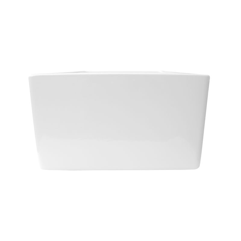 29.75' Fireclay Single-Basin Farmhouse Apron Kitchen Sink in Gloss White (29.75' x 18' x 10')