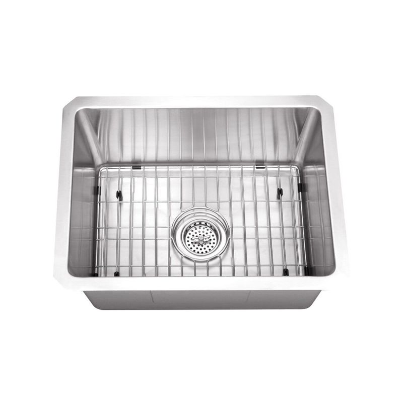 20' Single-Basin Undermount Kitchen Sink in Brushed Stainless Steel (20' x 15' x 10')