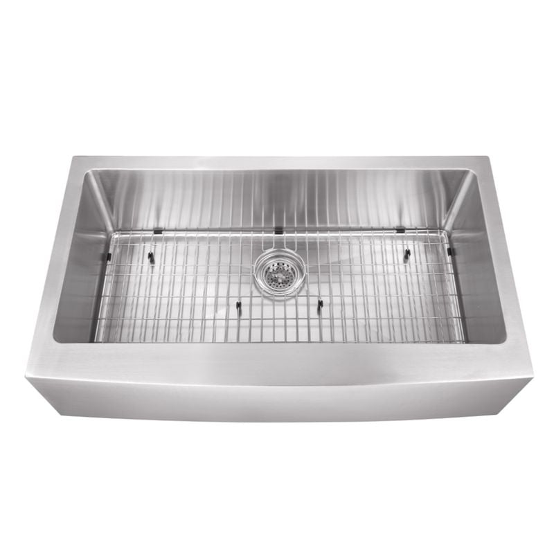 32.88' Single-Basin Undermount Kitchen Sink in Brushed Stainless Steel (32.88' x 20.75' x 10')