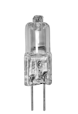 20 W Xenon Bi-Pin Light Bulb with Clear Finish - bx20g4cl12v