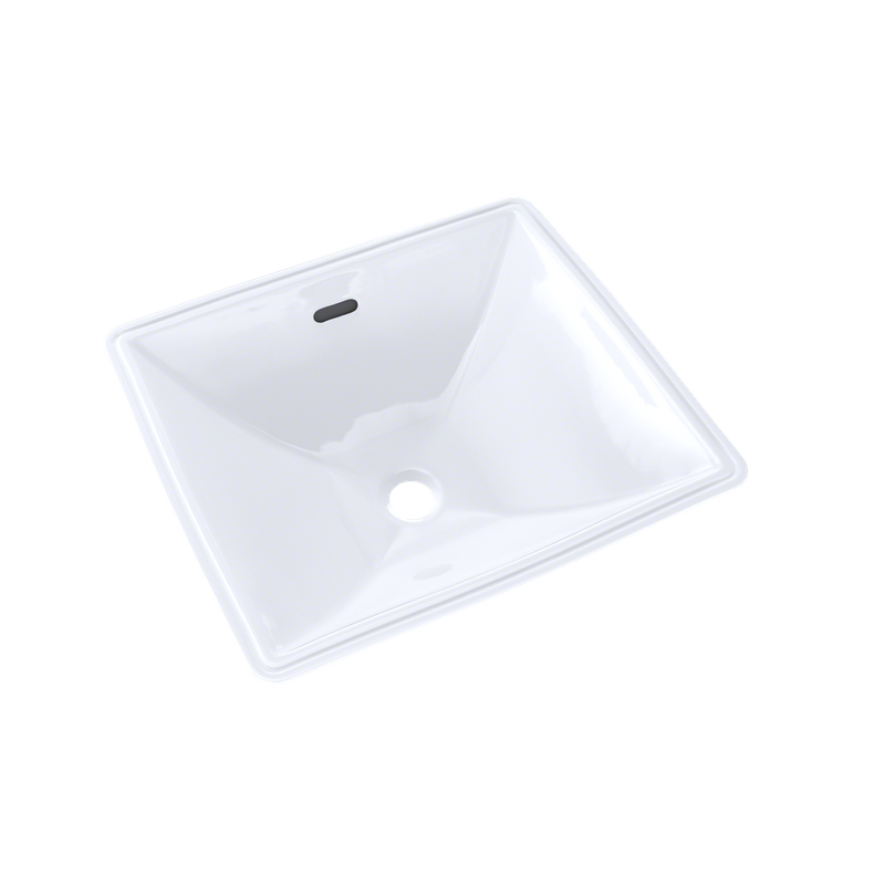 17' Vitreous China Undermount Bathroom Sink in Cotton White from Legato Collection