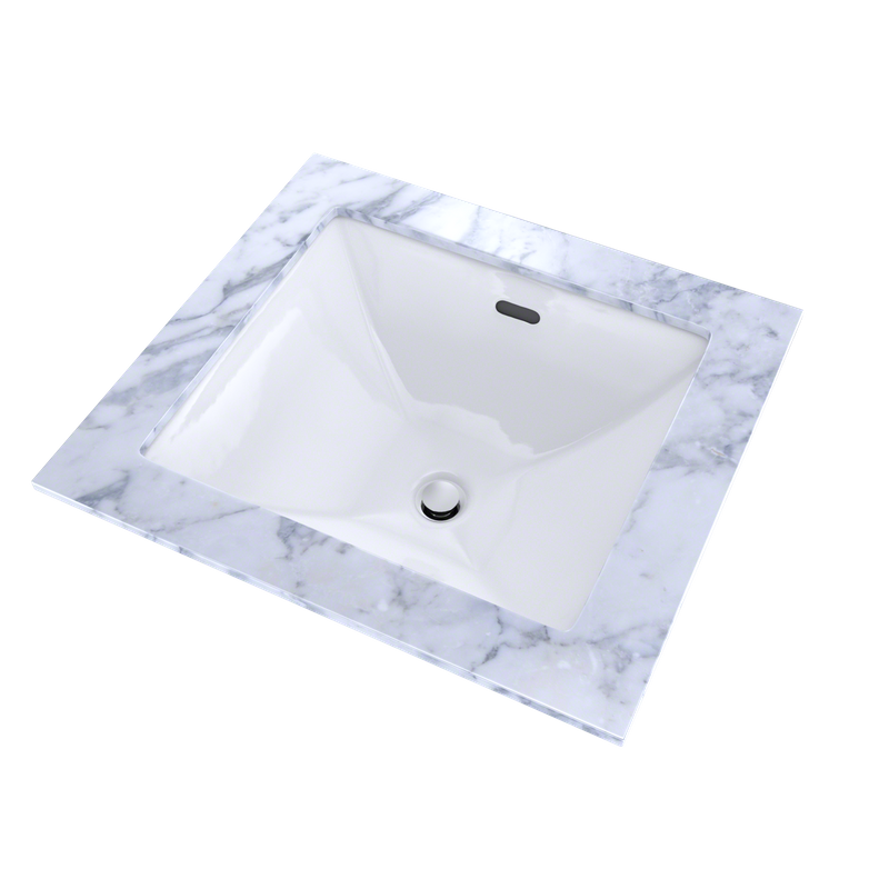17' Vitreous China Undermount Bathroom Sink in Cotton White from Legato Collection