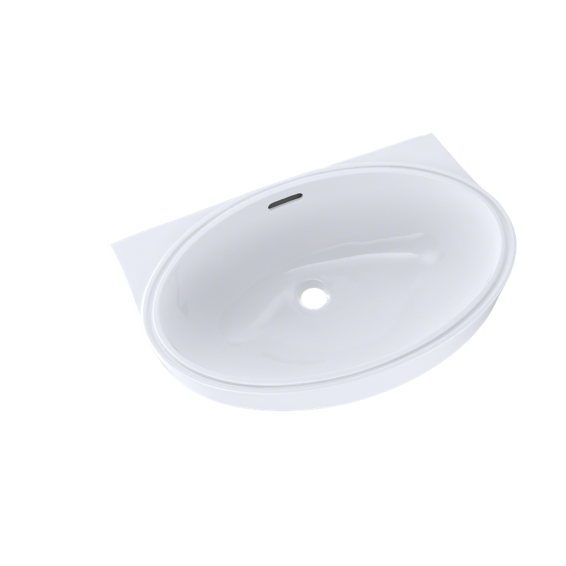 16.5' Vitreous China Undermount Bathroom Sink in Cotton White