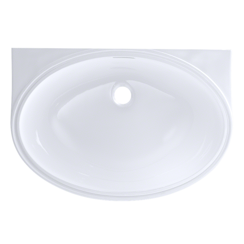 16.5' Vitreous China Undermount Bathroom Sink in Cotton White