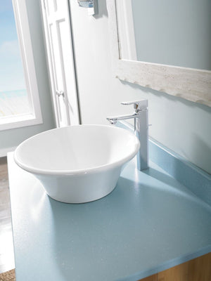 17.75' Vitreous China Vessel Bathroom Sink in Colonial White from Alexis Collection