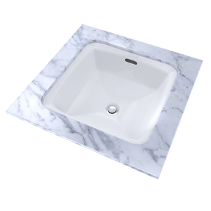 17' Vitreous China Undermount Bathroom Sink in Cotton White from Connelly Collection