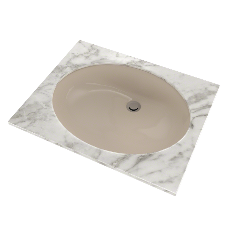 17.25' Vitreous China Undermount Bathroom Sink in Bone from Dantesca Collection