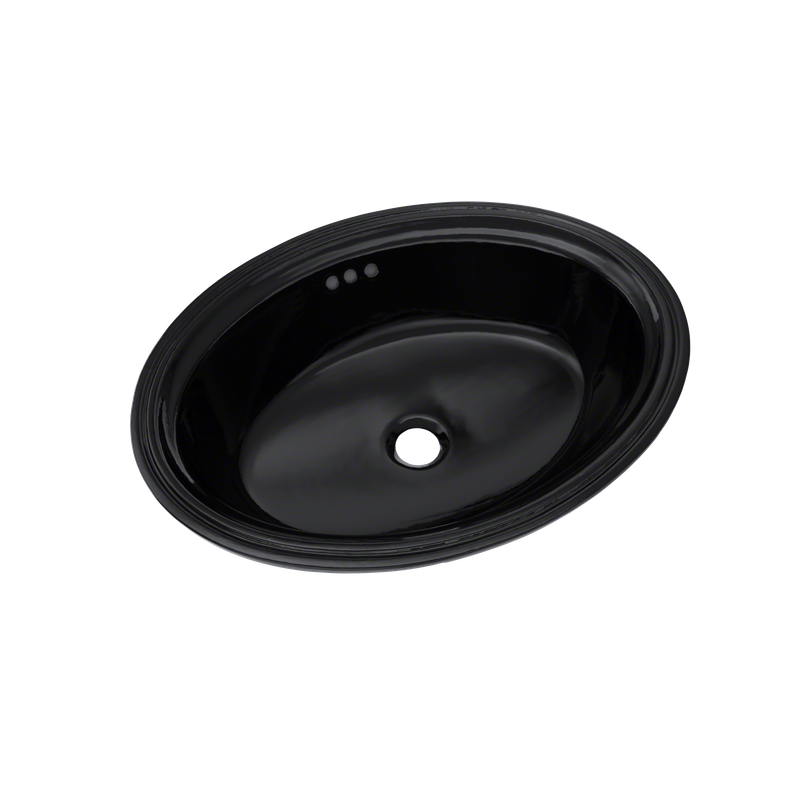 14.88' Vitreous China Undermount Bathroom Sink in Ebony from Dartmouth Collection