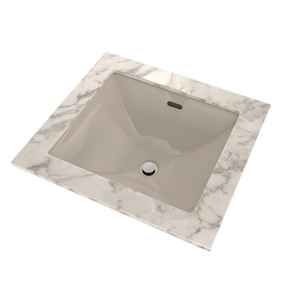 17' Vitreous China Undermount Bathroom Sink in Bone from Legato Collection