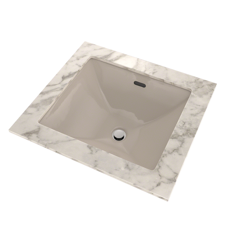 17' Vitreous China Undermount Bathroom Sink in Bone from Legato Collection