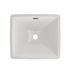 17' Vitreous China Undermount Bathroom Sink in Colonial White from Legato Collection