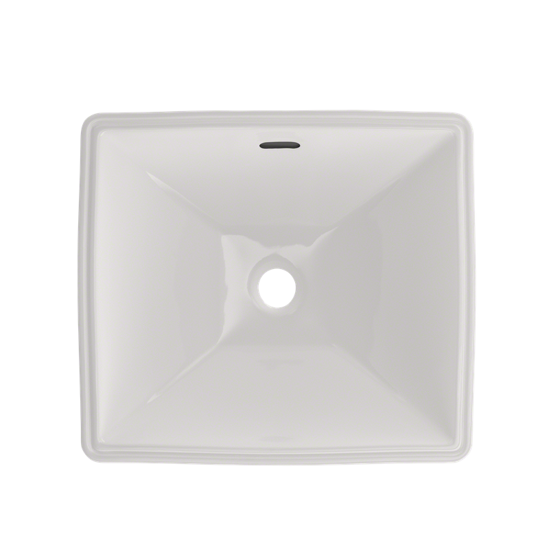 17' Vitreous China Undermount Bathroom Sink in Colonial White from Legato Collection