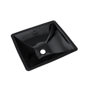 17' Vitreous China Undermount Bathroom Sink in Ebony from Legato Collection