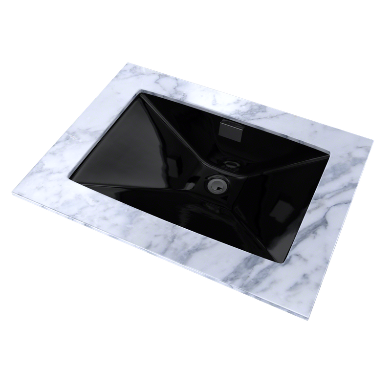 16' Vitreous China Undermount Bathroom Sink in Ebony from Lloyd Collection