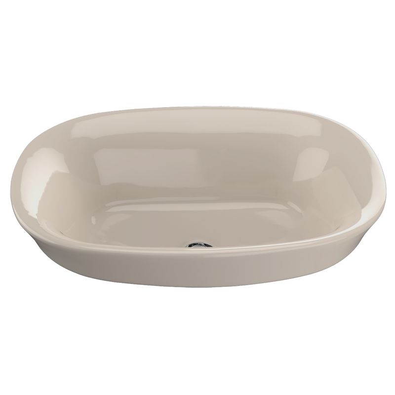15.16' Vitreous China Vessel Bathroom Sink in Bone from Maris Collection