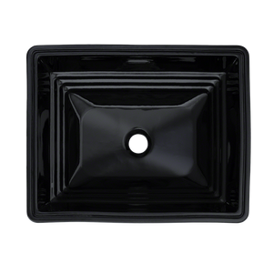 16.5' Vitreous China Undermount Bathroom Sink in Ebony from Promenade Collection