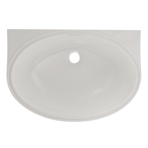 16.5' Vitreous China Undermount Bathroom Sink in Colonial White