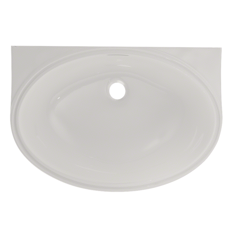 16.5' Vitreous China Undermount Bathroom Sink in Colonial White