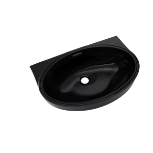 16.5' Vitreous China Undermount Bathroom Sink in Ebony