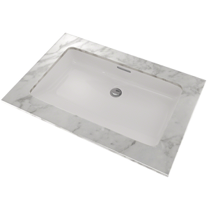 14.38' Vitreous China Undermount Bathroom Sink in Colonial White