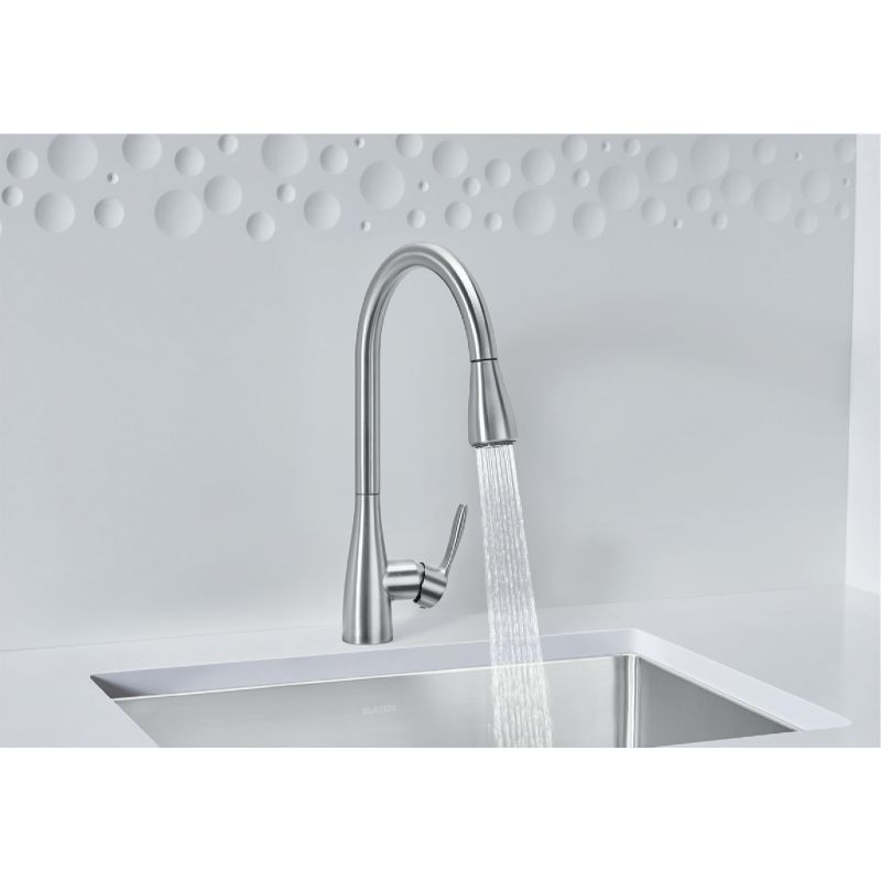 Atura Single-Handle Pull-Down Kitchen Faucet in Stainless - 1.5 gpm